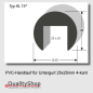 Preview: PVC Handlauf Typ. HL19 für Vierkantstahl 25x25mm